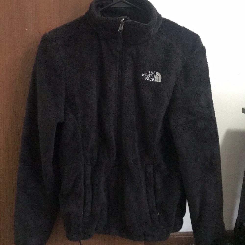 Black Fuzzy Northface Jacket
